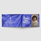 Blue Boy Baby Baptisse Christening Guest Book Gästebuch (Voll)