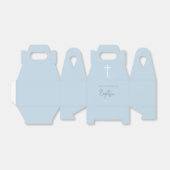 Blue Boy Baby Calligraphy Baptisc Geschenkschachtel (Ungefaltet)