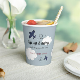 Blue Boy Baby Dusche auf dem Blue Boy Airplane Pappbecher