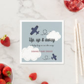 Blue Boy Baby Dusche auf dem Blue Boy Airplane Serviette (Beispiel)