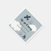 Blue Boy Baby Dusche auf dem Blue Boy Airplane Serviette (Ecke)