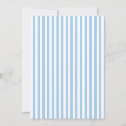 Blue Boy Baby Dusche Einladung (Rückseite)