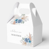 Blue Boy Baby Dusche Geschenkschachtel (Rückseite)