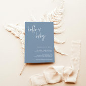 Blue Boy Baby Dusche | Modern Blue Boy Einladung