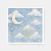 Blue Boy Baby Shower Serviette (Vorderseite)