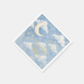 Blue Boy Baby Shower Serviette (Ecke)