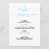 Blue Boy Baptismenü Menükarte (Vorderseite)