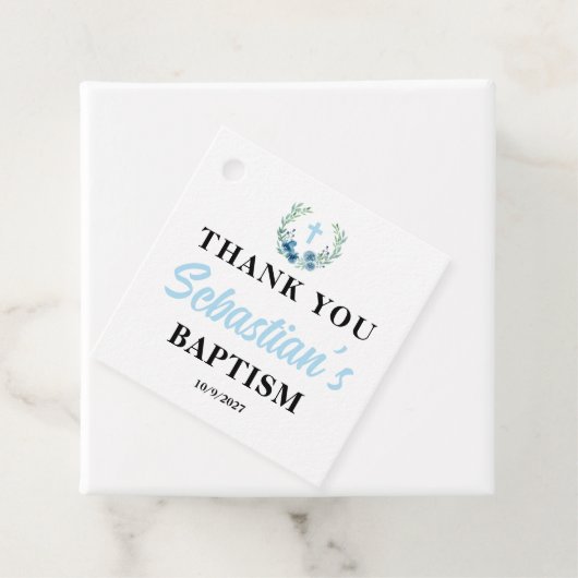 Blue Boy Baptisplatz Geschenkanhänger (Beispiel)