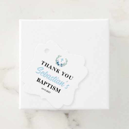 Blue Boy Baptisplatz Geschenkanhänger (Beispiel)