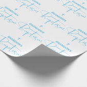 Blue Boy Baptiswrapping Paper Geschenkpapier (Ecke)
