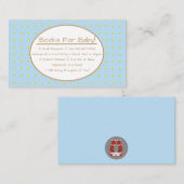 Blue Boy Bird Baby Showbuchanfrage Begleitkarte (Vorne/Hinten)