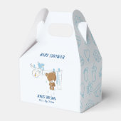 Blue Boy Clothesline auf Rope Baby Shower Geschenkschachtel (Vorderseite)