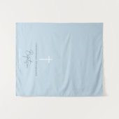 Blue Boy Cross Christening Taufen Tischläufer Wandteppich (Vorderseite (Horizontal))