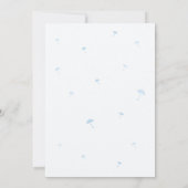 Blue Boy Dress Baby Dusche Einladung (Rückseite)