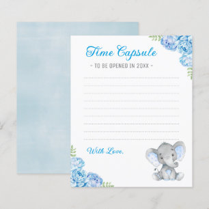 Blue Boy Elephant Baby Shower Time Kapselkarten