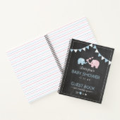 Blue Boy Elephant Chalk Look ShowGuest Book | Notizbuch (Innenseite)