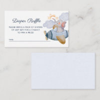 Blue Boy Elephant Flugzeug Diaper Raffle Baby Dusc