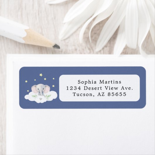 Blue Boy Elephant Little Peanut Baby Dusche (Insitu)