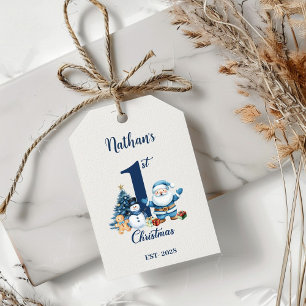 Blue Boy Erste Weihnachten Geschenkanhänger