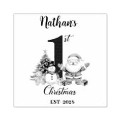 Blue Boy Erste Weihnachten Gummistempel (Prägung)