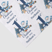 Blue Boy Erste Weihnachten Seidenpapier (Ausschnitt)