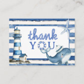 Blue Boy Flat Dankeschön Karten (Vorderseite)