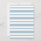 Blue Boy Foto Bowling Birthday Party Einladung (Rückseite)