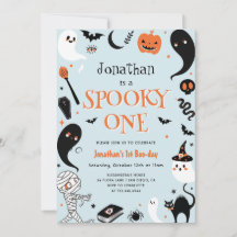 Blue Boy Foto Halloween Spooky 1. Geburtstag