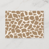 Blue Boy Giraffe Bücher für die Babyverpackungskar Begleitkarte (Rückseite)