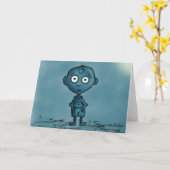 Blue Boy Grußkarte Karte (Gelbe Blume)