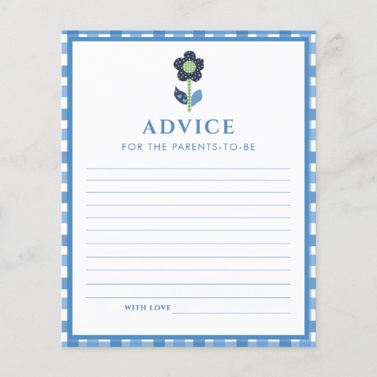 Blue Boy Niedlich Elephant Advice Eltern Kinderdus (Vorderseite)