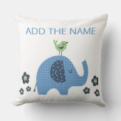 Blue Boy Niedlich Elephant Baby Duschkopf Kissen K (Vorderseite)