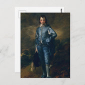 Blue Boy Postkarte (Vorne/Hinten)