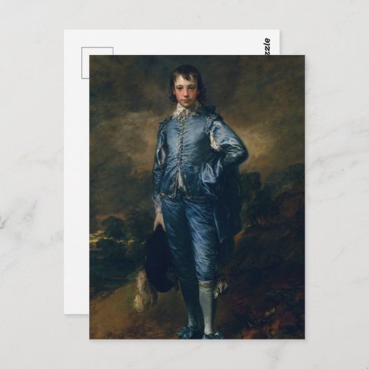 Blue Boy Postkarte (Vorne/Hinten)