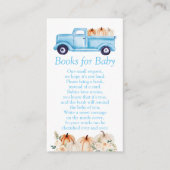 Blue Boy Pumpkin Baby Shower Books for Baby Begleitkarte (Vorderseite)