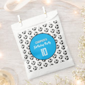 Blue Boy Soccer Birthday Party Geschenktütchen (Ausgeschnitten)