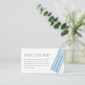 Blue Boy Summer Pool Party Books for Baby Card Begleitkarte (Stehend Vorderseite)