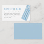 Blue Boy Summer Pool Party Books for Baby Card Begleitkarte (Vorne/Hinten)