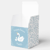 Blue Boy Swan Baby Dusche Geschenkschachtel (Geöffnet)