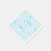 Blue Boy Sweet Ein erster Geburtstag Napkins Serviette (Ecke)