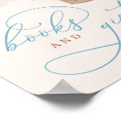 Blue Boy Teddy Bear Babydusche Bücher & Geschenke Poster (Ecke)