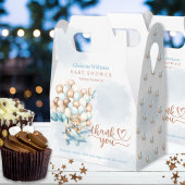 Blue Boy Teddy Bear Balloons Geschenkschachtel