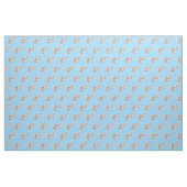 Blue Boy Tennis Player Cartoon Stoff für Kinder (Yard (91,4 cm))