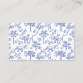 Blue Boy Toile Safari Windschutzscheibe Kinderdusc Begleitkarte (Rückseite)