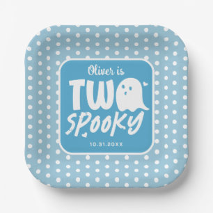 Blue Boy Two Spooky Halloween 2. Geburtstag Pappteller