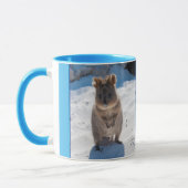 Blue Boys Kids Quokka Beach Personalisiert Tasse (Links)
