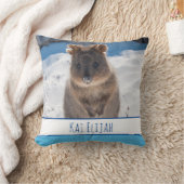 Blue Boys Personalisiert Quokka Beach Kissen (Decke)