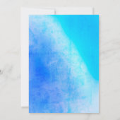 Blue Boy's Teddy Bear Themed Baby Dusche Einladung (Rückseite)