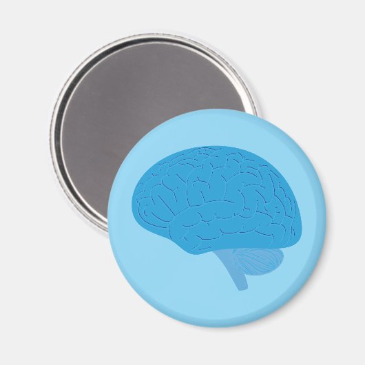Blue Brain Magnet (Vorderseite/Rückseite)
