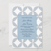 Blue Branches Hochzeitseinladung Einladung (Vorderseite)